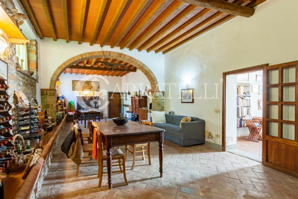 Farmhouse with garden, swimming pool and land in Chianti